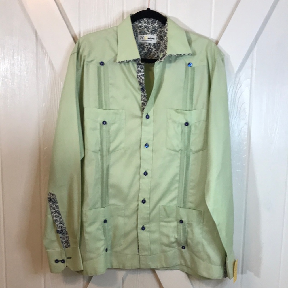 D’Ombre Guayabera Men’s Casual Buttonup